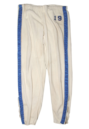 Late 1950s Vern Mikkelsen Minneapolis Lakers Worn Home Fleece Warm-Up Pants (Mikkelsen LOA)