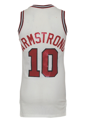 1989-90 B.J. Armstrong Rookie Chicago Bulls Game-Used Home Jersey          