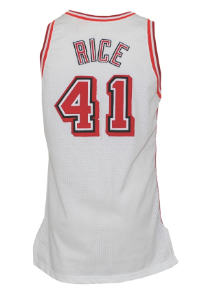 1993-94 Glen Rice Miami Heat Game-Used Home Jersey                         