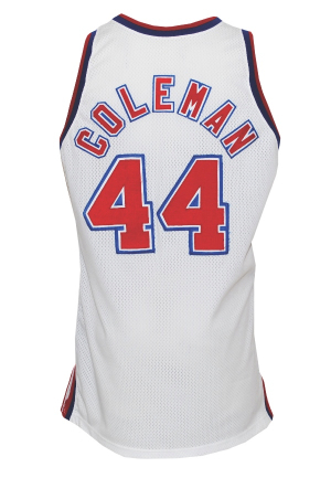 1994-95 Derrick Coleman NJ Nets Game-Used Home Jersey                 