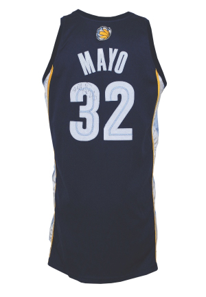 2008-09 O.J. Mayo Rookie Memphis Grizzlies Game-Used & Autographed Road Jersey (JSA)