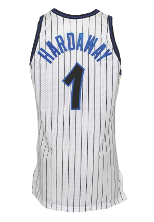 1993-94 Anfernee Hardaway Rookie Orlando Magic Game-Used Home Uniform (2)
