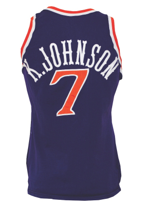 1989-90 Kevin Johnson Phoenix Suns Game-Used Road Uniform (2)(Great Provenance)