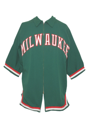 Early 1970s Curtis Perry Milwaukee Bucks Worn Road Warm-Up Suit (2)