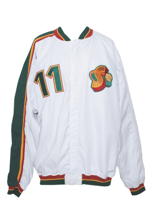 1995-96 Detlef Schrempf Seattle SuperSonics Worn Warm-Up Jacket