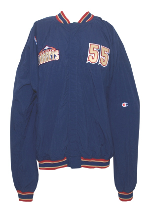 1993-94 Dikembe Mutombo Denver Nuggets Worn Road Warm-Up Suit (2)