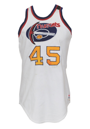 1975-76 Ralph Simpson ABA Denver Nuggets Game-Used Road Uniform Re-Lettered & Numbered For Tom LaGarde For The 1977 Preseason (2)(Armband & Rare Patch)                 