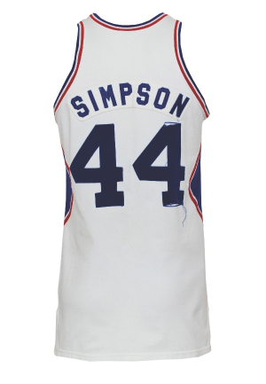 1974-75 Ralph Simpson ABA Denver Nuggets Game-Used Home Jersey (Photomatch)