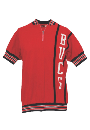 1967-68 New Orleans Bucs Worn Shooting Shirt Attributed to Leland Mitchell