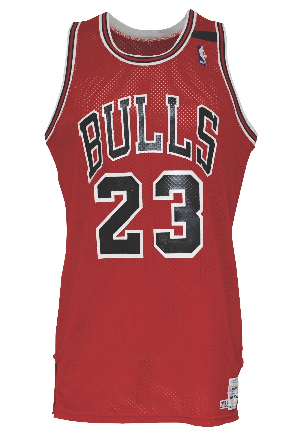 1989-90 Michael Jordan Game Worn Chicago Bulls Shooting Shirt. , Lot  #80695