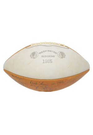 1965 Washington Redskins Team Autographed Football (JSA)