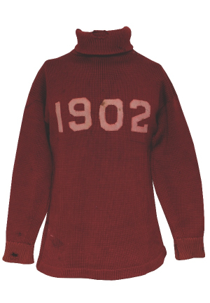 1902 Harvard Crimson Football Varsity Lettermans Sweater (Rare and Historic)(Earliest Known Harvard Football Item) 