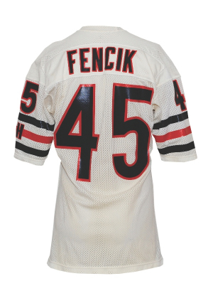 Circa 1986 Gary Fencik Chicago Bears Game-Used Road Jersey