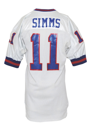 Early 1990s Phil Simms NY Giants Game-Used Road Jersey