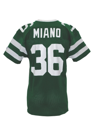 Lot of NY Jets Game-Used Jerseys  - Sowell (Autographed), Miano & J. Johnson (3)(JSA)