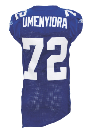 2006 Osi Umenyiora NY Giants Game-Used Home Jersey