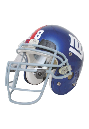 2007 Antonio Pierce NY Giants Game-Used Helmet (Championship Season)(Steiner LOA)