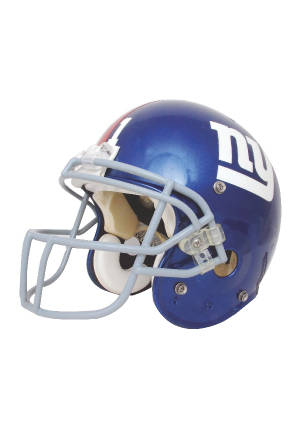 2002 Amani Toomer NY Giants Game-Used Helmet (Steiner LOA)