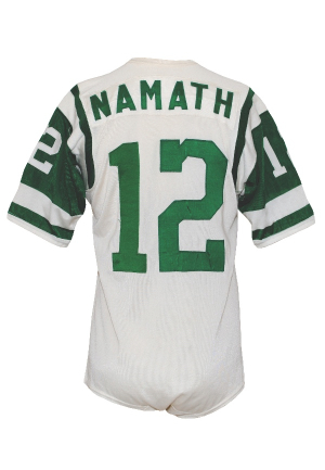 Circa 1966 Rookie Era Joe Namath AFL NY Jets Game-Used Road Durene Jersey