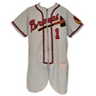 1953 Del Crandall Milwaukee Braves Game-Used Road Jersey