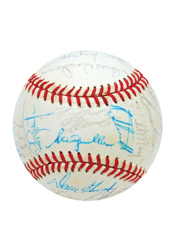 1972 Pittsburgh Pirates Team Signed Baseball, Roberto Clemente's