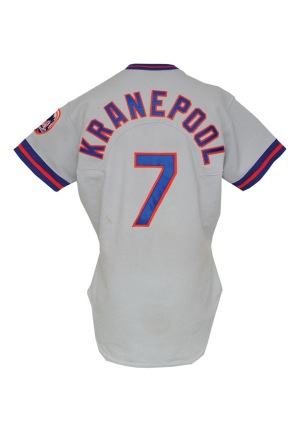 1979 Ed Kranepool NY Mets Game-Used & Autographed Road Jersey (JSA)