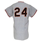 1964 Willie Mays San Francisco Giants Game-Used & Autographed Road Jersey (JSA)