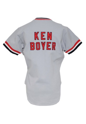 1980s Ken Boyer St. Louis Cardinals Old Timers Day Worn Jersey