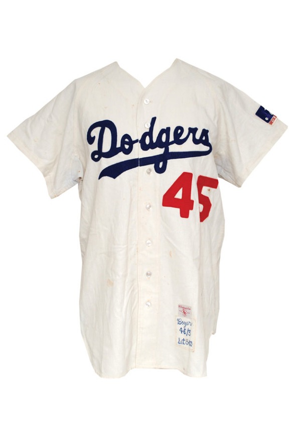 Lot Detail - 1969 Ken Boyer Los Angeles Dodgers Game-Used Home Flannel ...