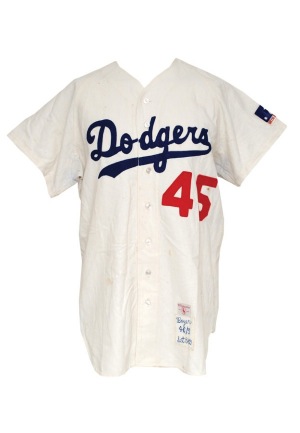 1969 Ken Boyer Los Angeles Dodgers Game-Used Home Flannel Jersey (Letter of Provenance)(Final Season)