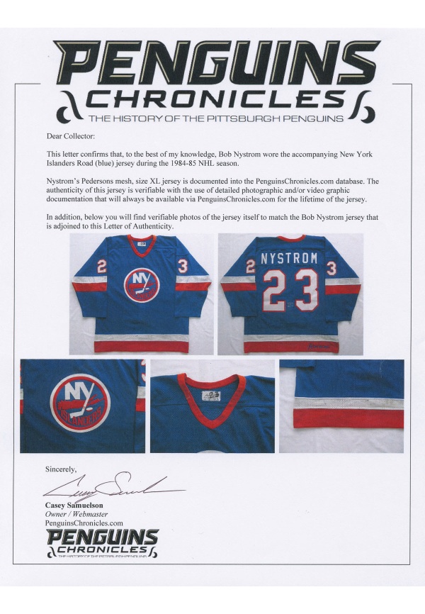 Bob Nystrom Signed Islanders 35x38 Custom Framed Jersey Display Inscribed  4X SC Champs (JSA)