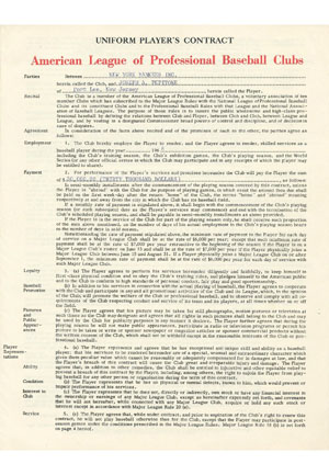1968 Joe Pepitone NY Yankees Uniform Players Contract (JSA)
