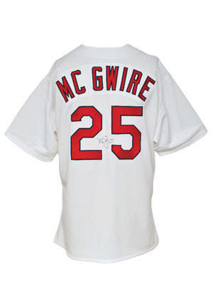 1998 Mark McGwire St. Louis Cardinals Game-Used & Autographed Home Jersey (JSA • 70 HR Season)