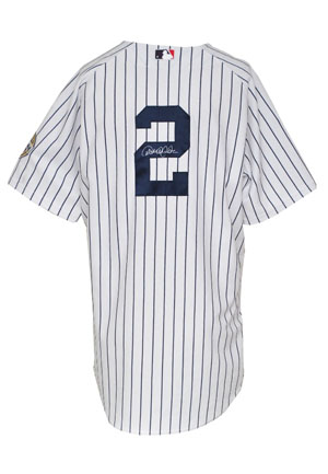 5/21/2009 Derek Jeter NY Yankees Game-Used & Autographed Home Jersey (JSA • Yankees-Steiner LOA • Championship Season • Unwashed • Photomatch)