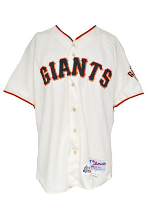 2001 Barry Bonds San Francisco Giants Game-Used Home Jersey (MVP & 73 HR Season • Bonds Authenticated Tagging)