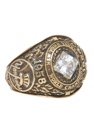 1958 New York Yankees World Series Championship Ladies Ring Made for Bob Turleys Wife (Turley Family Provenance)