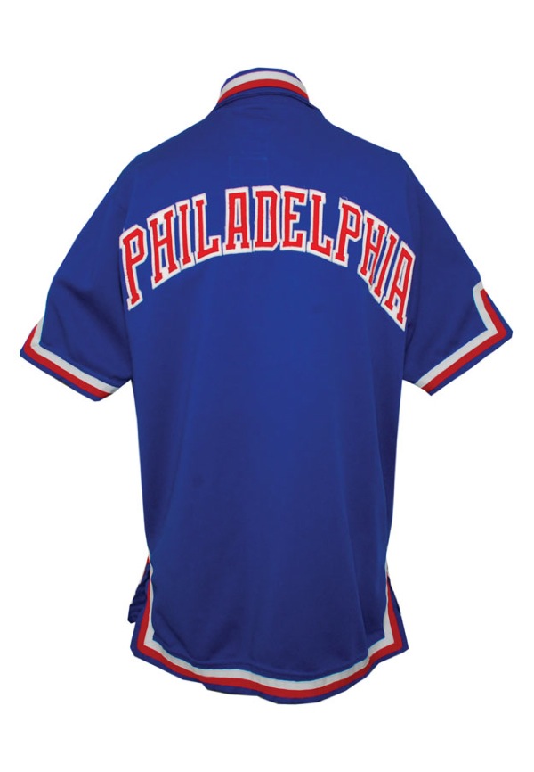 Lot Detail - Philadelphia 76ers Warm Up Uniform Signed by Julius