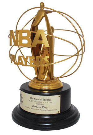 1983-84 Bernard King Players Association MVP Award Trophy (King LOA • HoF LOA)