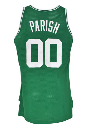 1992-93 Robert Parish Boston Celtics Game-Used Road Uniform (2)(Johnny Most Armband • HoF LOA)