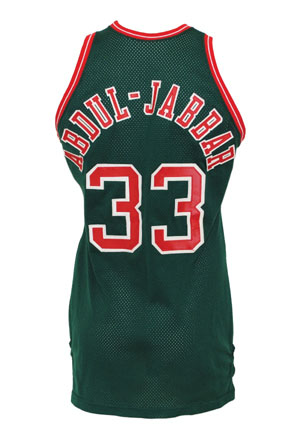 1973-74 Kareem Abdul-Jabbar Milwaukee Bucks Game-Used Road Jersey (Rare • Apparent Photomatch • Championship Season • HoF LOA)