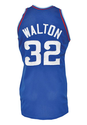 1984-85 Bill Walton Los Angeles Clippers Game-Used Road Jersey (Pounded • Trainer LOA • HoF LOA)