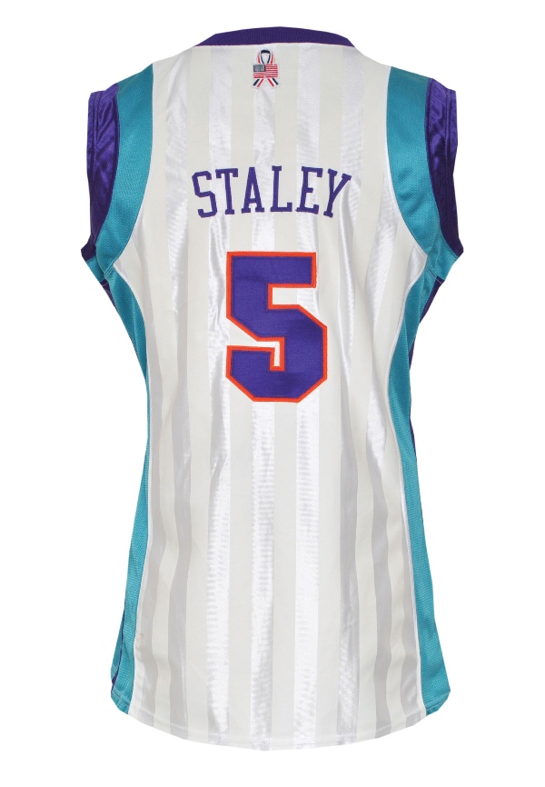 NEW Reebok WNBA Charlotte Sting Dawn Staley # 5 Jersey T-Shirt M L