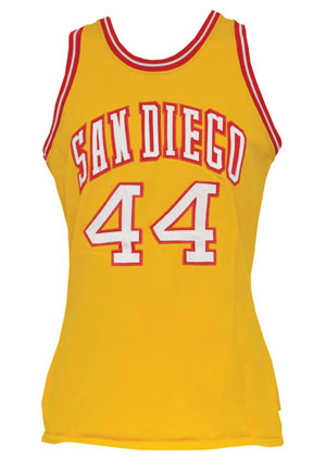 Circa 1973 Larry Miller ABA San Diego Conquistadors Game-Used Road Jersey (HoF LOA)