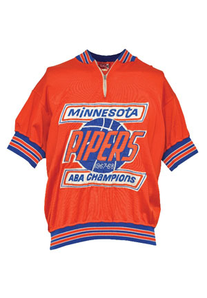 1968-69 Minnesota Pipers ABA Worn Shooting Shirt (Rare • HoF LOA • Defending ABA Champions)