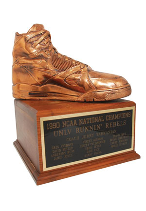 1990 Jerry Tarkanian UNLV Runnin Rebels National Champions Award (HoF LOA)