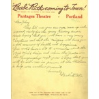 December 16th, 1926 Babe Ruth Handwritten & Signed Letter Written to "Little" Johnny Sylvester After His Historic Bedside Visit (Full JSA • Sylvester Family LOA)