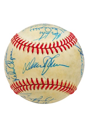 1985 New York Mets Team Signed Baseball (JSA)