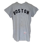 1965 Billy Herman Boston Red Sox Managers Worn Road Flannel Jersey