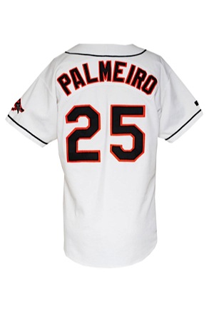 1995 Rafael Palmeiro Baltimore Orioles Game-Used & Autographed Home Jersey (JSA)