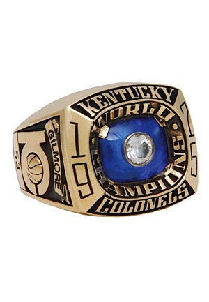 1975 Artis Gilmore Kentucky Colonels ABA World Championship Ring (Salesmans Sample)